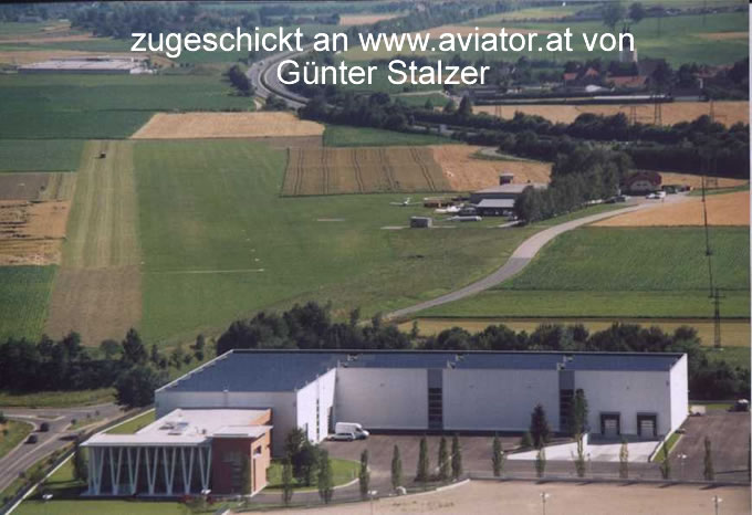Luftaufnahme Flugplatz Wolfsberg lokw - Platzrunde Piste 19 Endanfflug