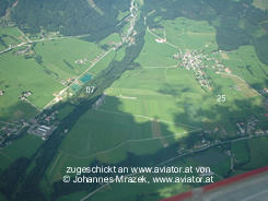 Luftaufnahme Flugplatz Lanzen Turnau logl: