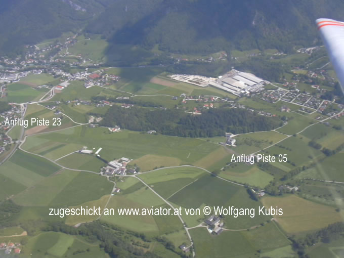 Luftaufnahme Flugplatz Scharnstein lolc: