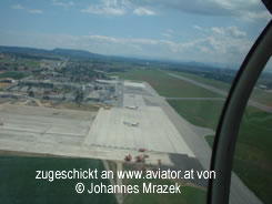 Luftaufnahme Flughafen Graz LOWG: