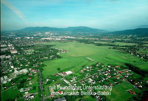 Luftaufnahme Flugplatz Bielsko Biala EPBA, Polen