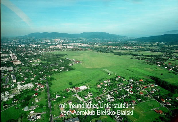 Luftaufnahme Flugplatz Bielsko Biala EPBA, Polen