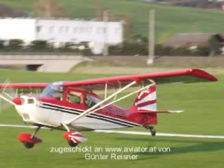 Anflug zur Ziellandung von OE-AON