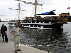 Nikolajken - Schoner im Hafen