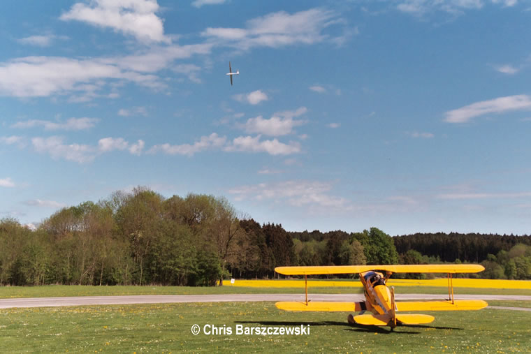 Bücker Bü 131 Jungmann vorm Start in Schärding 