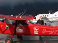 Rote Cessna von Peter Buschpilot - selten zu Gast in Österreich