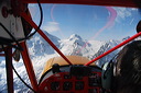 Schweiz, Luftaufnahmen, Gletscherflug, Gletscherlandung, Alpenflug, Gebirgsfliegerei, Gebirgsflug, Mountain flying, Piper Cub, Hans Fuchs, Flugchronik, Kanderfirn, Mutthorn